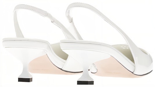 MIU MIU缪缪 漆皮 穿孔標誌 尖頭 高跟鞋 女款 白色 Purchase MIU MIU缪缪 漆皮 穿孔標誌 尖頭 高跟鞋 女款 白色