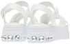 Shop (Women) MIU MIU Patent Leather Platform Sandals 'White' 5X996C_XUW_F0009_F_050
