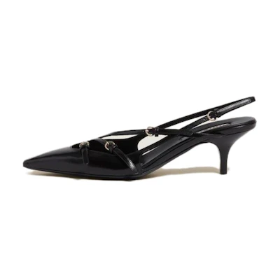 (W) MIU MIU Patent Leather Pumps 'Elegant CMFT Black'