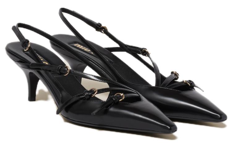 Order (W) MIU MIU Zapatos de Charol 'Elegante Confort Negro' 5I013E_055_F0002_F_M055
