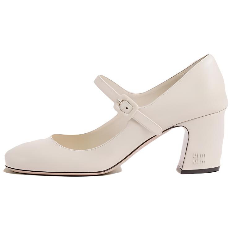 (Women) MIU MIU Patent Leather Pumps 'Ivory Elegance' 5I978D_069_F0304_F_065