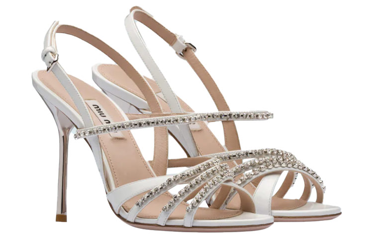 Lookbook (W) Sandalias de Charol MIU MIU 'Plata' 5X997C_LXN_F0009_F_105