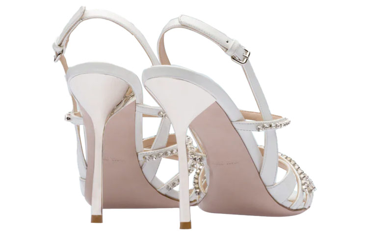 Shop (W) Sandalias de Charol MIU MIU 'Plata' 5X997C_LXN_F0009_F_105