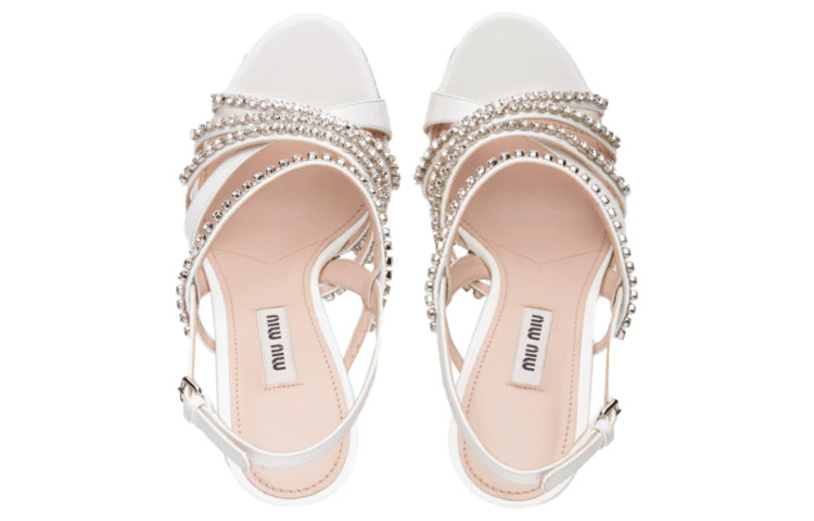 Purchase (W) Sandalias de Charol MIU MIU 'Plata' 5X997C_LXN_F0009_F_105