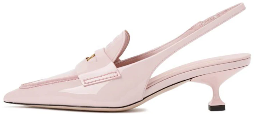 MIU MIU 缪缪 便士套脚漆皮牛皮高跟鞋 女款 粉色 Buy MIU MIU 缪缪 便士套脚漆皮牛皮高跟鞋 女款 粉色