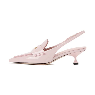(W) MIU MIU Penny High Heels 'Pink Patent Leather'