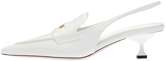 (Women) MIU MIU Penny Leather High Heel 'White' 5D901D_XUQ_F0009_F_045 (Women) MIU MIU Penny Leather High Heel 'White' 5D901D_XUQ_F0009_F_045