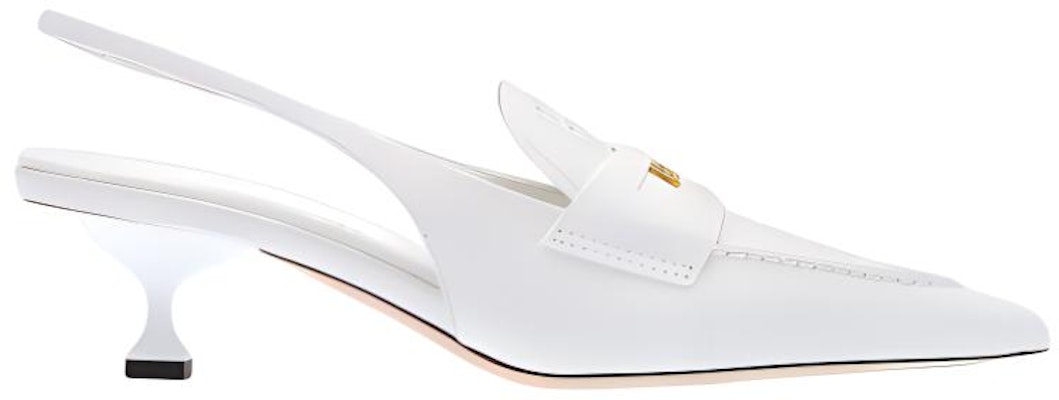 (W) 미우미우 페니 가죽 하이힐 (화이트) 5D901D_XUQ_F0009_F_045 Order (W) 미우미우 페니 가죽 하이힐 (화이트) 5D901D_XUQ_F0009_F_045