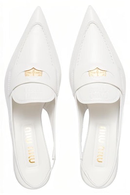 (W) 미우미우 페니 가죽 하이힐 (화이트) 5D901D_XUQ_F0009_F_045 Shop (W) 미우미우 페니 가죽 하이힐 (화이트) 5D901D_XUQ_F0009_F_045