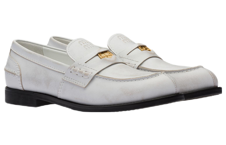 Lookbook (W) MIU MIU Penny Loafers de Piel 'Blanco' 5D773D_3G48_F0009_F_020