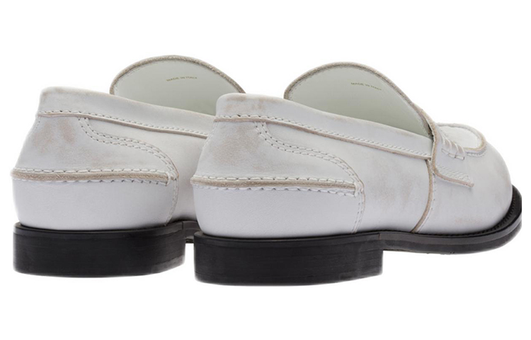 Shop (W) MIU MIU Penny Loafers de Piel 'Blanco' 5D773D_3G48_F0009_F_020