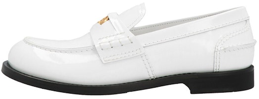 (Women) MIU MIU Penny Leather Slip-On Flats 'White' 5D773D_WHF_F0009_F_020 (Women) MIU MIU Penny Leather Slip-On Flats 'White' 5D773D_WHF_F0009_F_020
