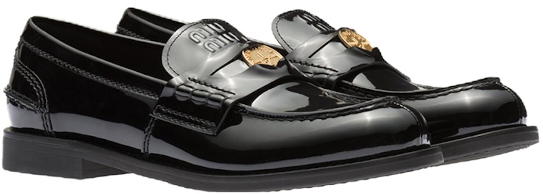 (W) Loafer MIU MIU Penny 'Kulit Hitam Mengkilap' 5D773D_XWH_F0002_F_020 Lookbook (W) Loafer MIU MIU Penny 'Kulit Hitam Mengkilap' 5D773D_XWH_F0002_F_020