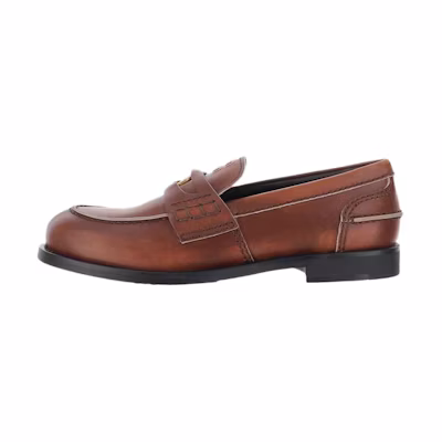 (W) MIU MIU Penny Loafer 'Brown Leather'