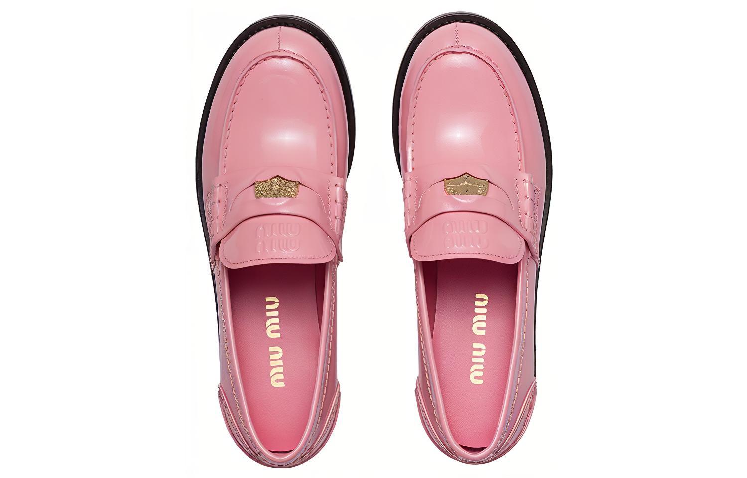 (W) MIU MIU Penny Loafer 'Pink Leather' 圖 5