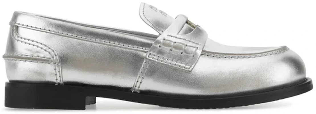 (W) MIU MIU Penny Slip-On Sneaker ''Silber Leder'' 5D773D_3G48_F0118_F_020 Order (W) MIU MIU Penny Slip-On Sneaker ''Silber Leder'' 5D773D_3G48_F0118_F_020