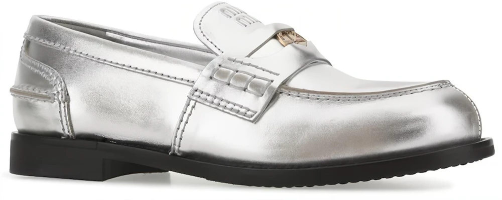 (W) MIU MIU Penny Slip-On Sneaker ''Silber Leder'' 5D773D_3G48_F0118_F_020 Lookbook (W) MIU MIU Penny Slip-On Sneaker ''Silber Leder'' 5D773D_3G48_F0118_F_020