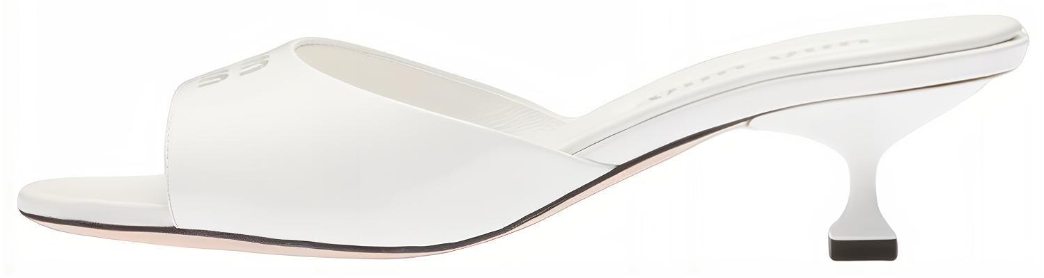 (Women) MIU MIU Perforated Logo Peep-Toe Sandals 'White Fashion' 5XX603_XV4_F0009_F_045 Buy (Women) MIU MIU Perforated Logo Peep-Toe Sandals 'White Fashion' 5XX603_XV4_F0009_F_045