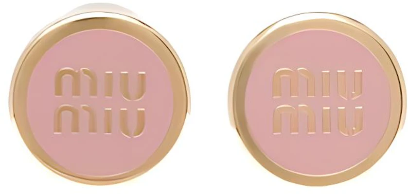 (W) MIU MIU 粉色琺瑯Logo字母耳環 女士配飾 5JO912-2F6T-F0615 Buy (W) MIU MIU 粉色琺瑯Logo字母耳環 女士配飾 5JO912-2F6T-F0615