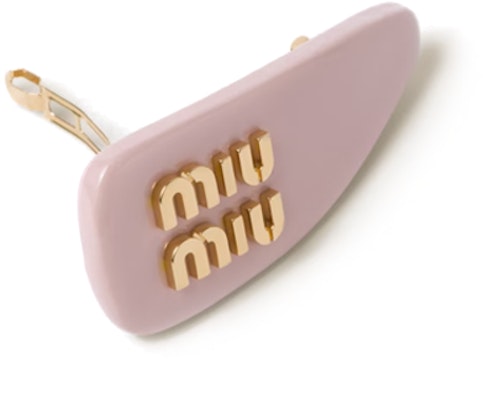 (W) 미우미우 핑크 페이턴트 가죽 헤어클립. 5IF092_069_F0E18 Lookbook (W) 미우미우 핑크 페이턴트 가죽 헤어클립. 5IF092_069_F0E18