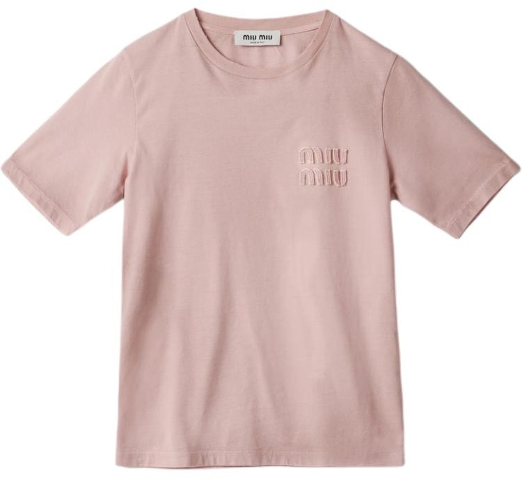 women-miu-miu-pink-short-sleeve-t-shirt-with-embroidered-logo-for-women-mjn-540-14-rr-f0-e18-s-ooo