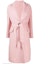 Buy (Women) MIU MIU Pink Solid Color Midi Lace-Up Coat. MS1782-1XRT-F0028