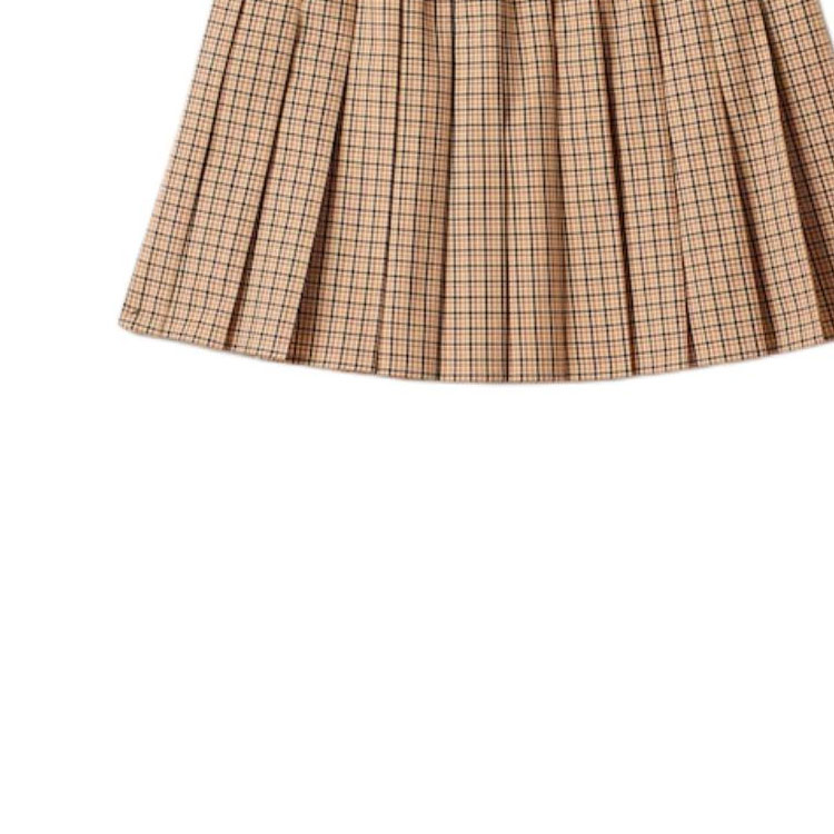 (Women) MIU MIU Plaid Logo Embroidered Pleated Skirt Women’s Rope Grey. MG2229-142L-F0065-S-OOO 圖 8