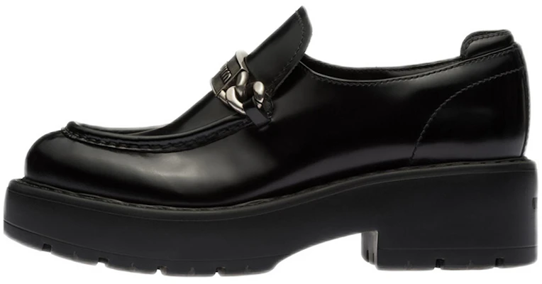 (W) MIU MIU Platform in Pelle ''Dettagli Metallici Neri'' 5D784D_B4L_F0002_F_055 Buy (W) MIU MIU Platform in Pelle ''Dettagli Metallici Neri'' 5D784D_B4L_F0002_F_055