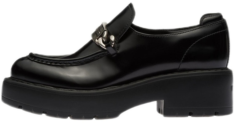 (W) MIU MIU 黑色金属细节厚底皮革鞋 5D784D_B4L_F0002_F_055 Buy (W) MIU MIU 黑色金属细节厚底皮革鞋 5D784D_B4L_F0002_F_055