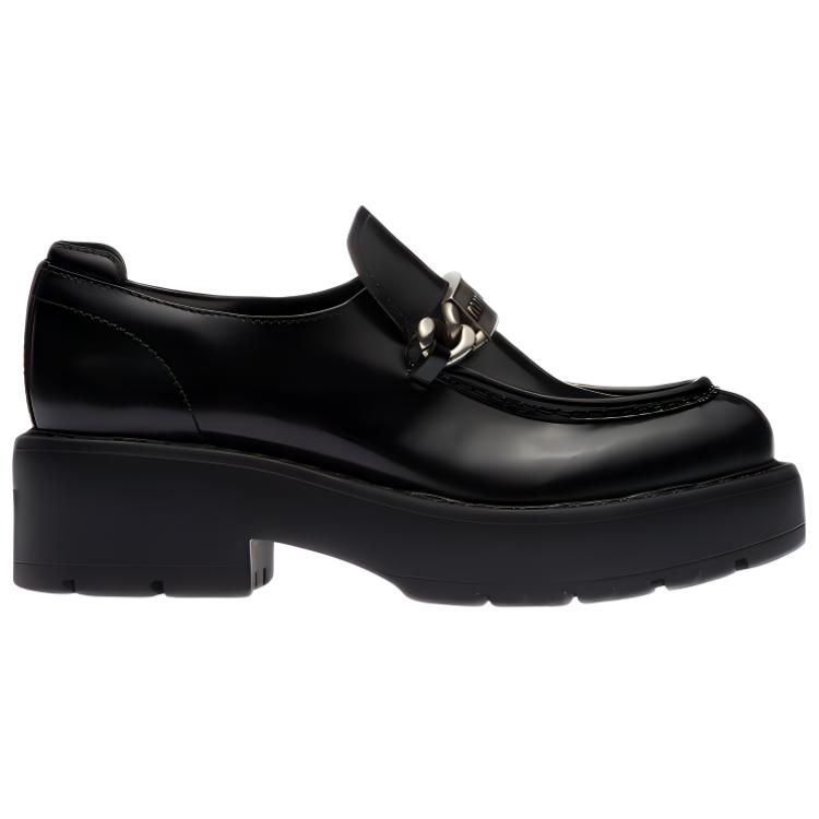 Order (W) MIU MIU Platform in Pelle ''Dettagli Metallici Neri'' 5D784D_B4L_F0002_F_055