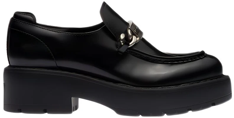 (W) MIU MIU Platform in Pelle ''Dettagli Metallici Neri'' 5D784D_B4L_F0002_F_055 Order (W) MIU MIU Platform in Pelle ''Dettagli Metallici Neri'' 5D784D_B4L_F0002_F_055