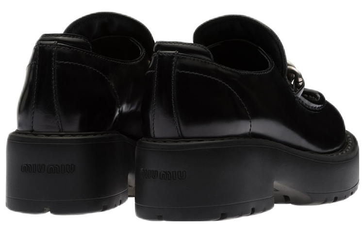 Purchase (W) MIU MIU Platform in Pelle ''Dettagli Metallici Neri'' 5D784D_B4L_F0002_F_055