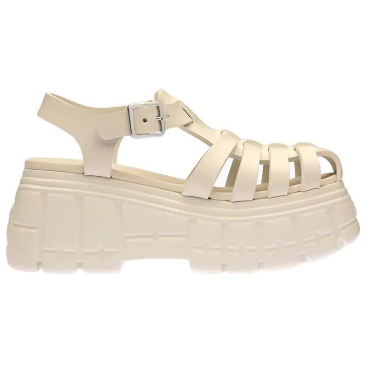 Order (W) Sandale Plateforme MIU MIU ''Boucle Ivoire'' 5X709D_3LKK_F0304_F_085