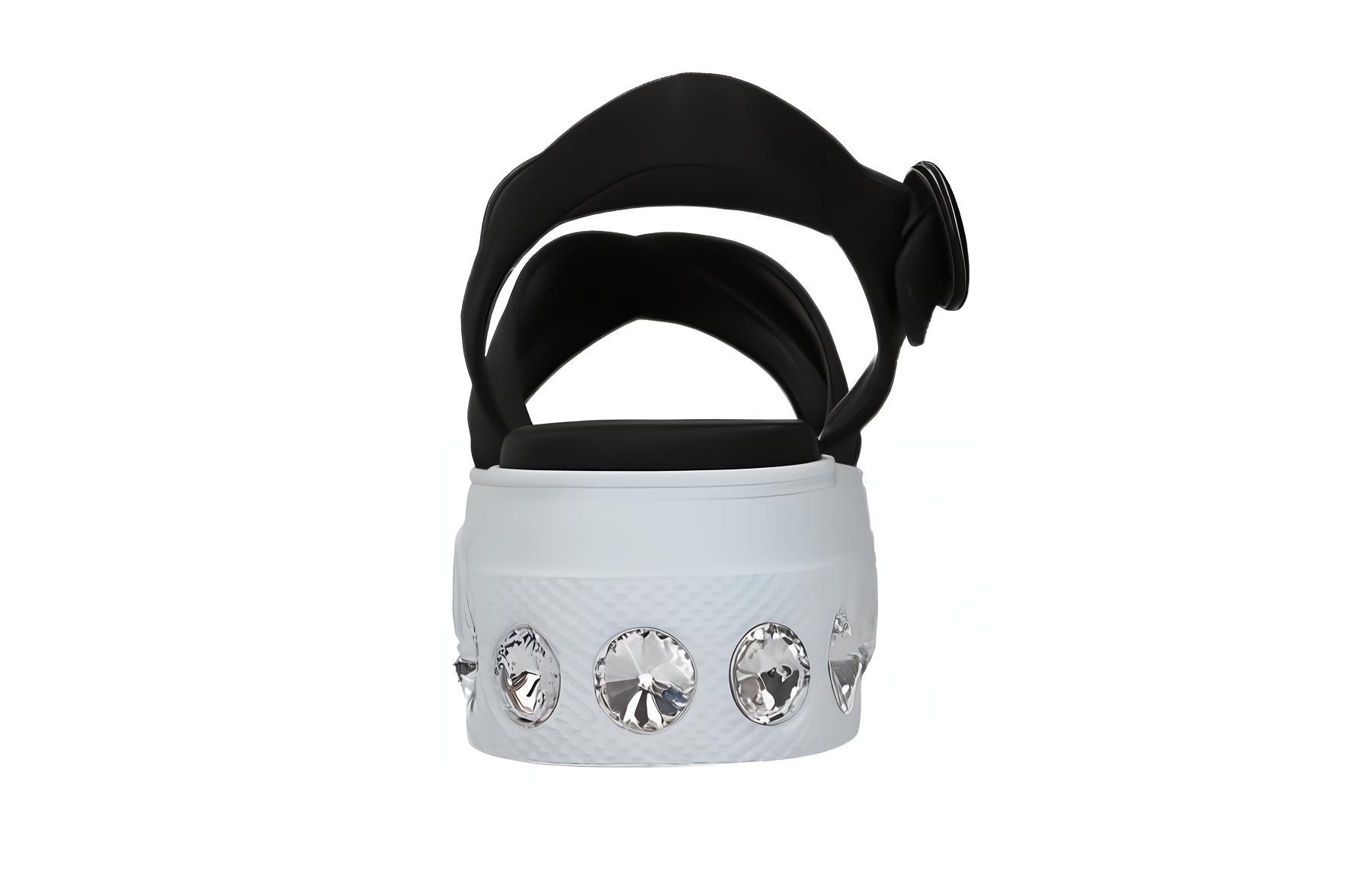 (W) MIU MIU Platform Sandals 'Crystal Black' 圖 4