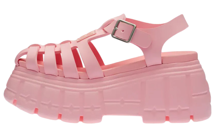 (Women) MIU MIU Platform Sandals 'Metallic Buckle Pink' 5X709D_3LKK_F0028_F_085