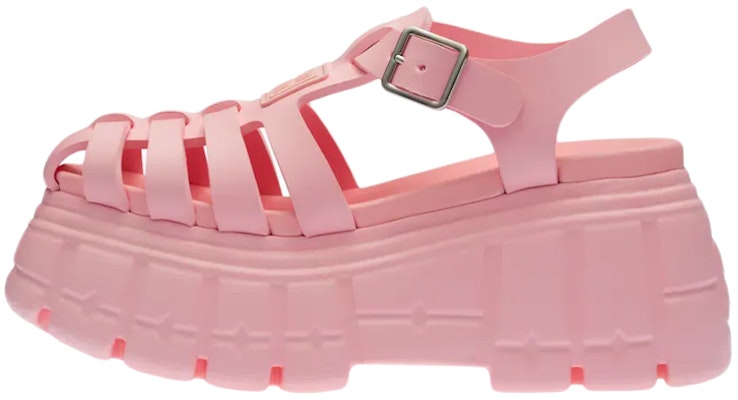 (Women) MIU MIU Platform Sandals 'Metallic Buckle Pink' 5X709D_3LKK_F0028_F_085 Buy (Women) MIU MIU Platform Sandals 'Metallic Buckle Pink' 5X709D_3LKK_F0028_F_085