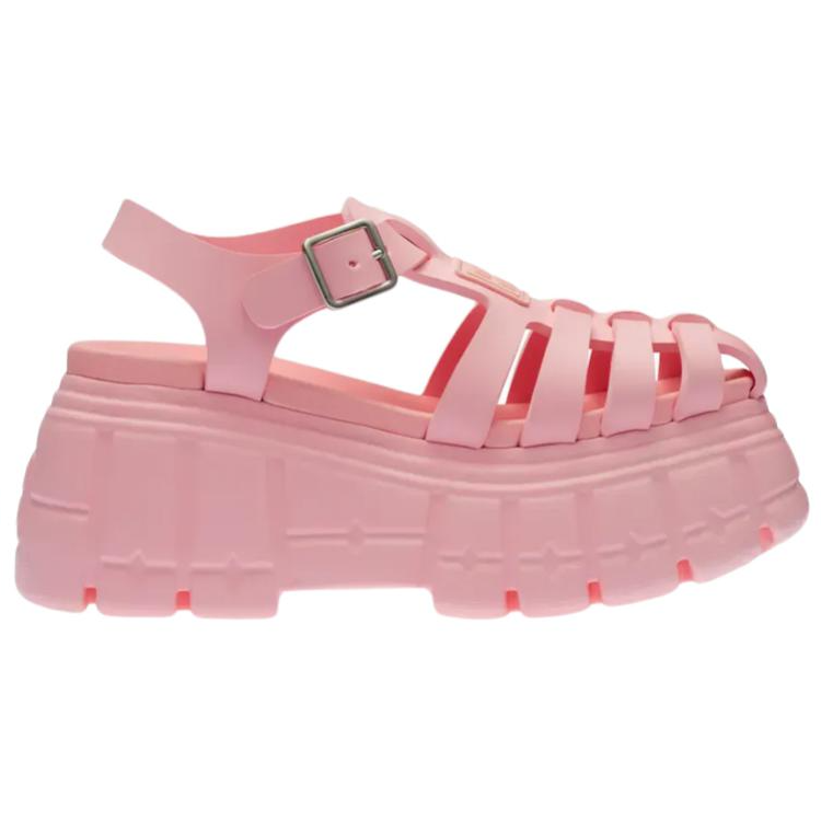 (W) MIU MIU Platform Sandals 'Metallic Buckle Pink' 圖 2