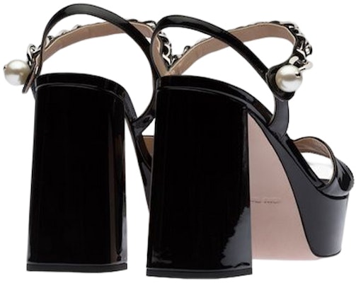(W) MIU MIU Sandal Tumit Tinggi 'Patent Black' 5XP883_XWA_F0002_F_110 Purchase (W) MIU MIU Sandal Tumit Tinggi 'Patent Black' 5XP883_XWA_F0002_F_110