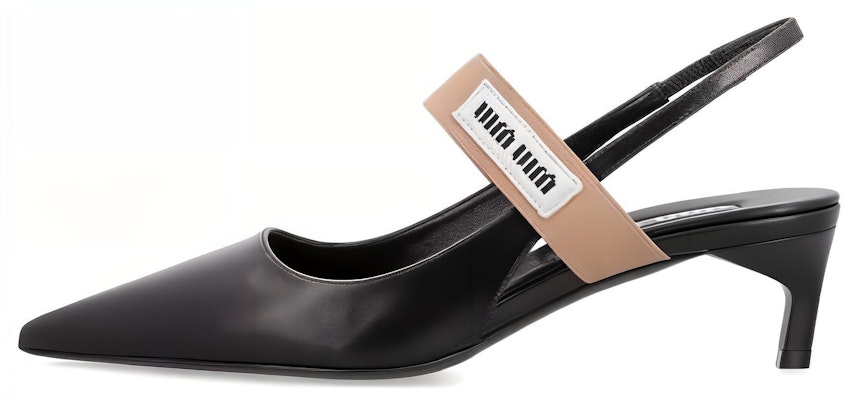 (Women) MIU MIU Pointed-Toe Slip-On Stiletto 'Black Leather' 5I932D_3AQO_F009L_F_045 Buy (Women) MIU MIU Pointed-Toe Slip-On Stiletto 'Black Leather' 5I932D_3AQO_F009L_F_045