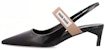 (W) MIU MIU Kasut Tumit Tinggi Slip-On Kulit Hitam 5I932D_3AQO_F009L_F_045
