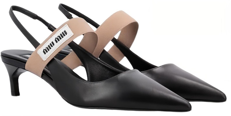 (Women) MIU MIU Pointed-Toe Slip-On Stiletto 'Black Leather' 5I932D_3AQO_F009L_F_045 Lookbook (Women) MIU MIU Pointed-Toe Slip-On Stiletto 'Black Leather' 5I932D_3AQO_F009L_F_045