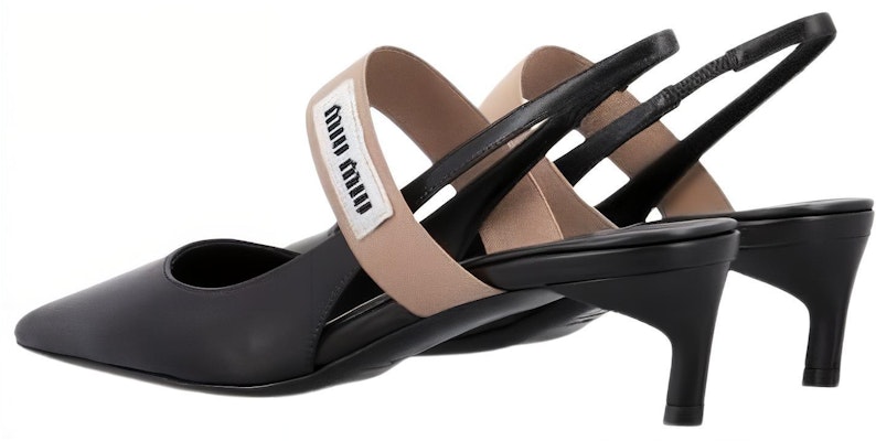 (Women) MIU MIU Pointed-Toe Slip-On Stiletto 'Black Leather' 5I932D_3AQO_F009L_F_045 Shop (Women) MIU MIU Pointed-Toe Slip-On Stiletto 'Black Leather' 5I932D_3AQO_F009L_F_045