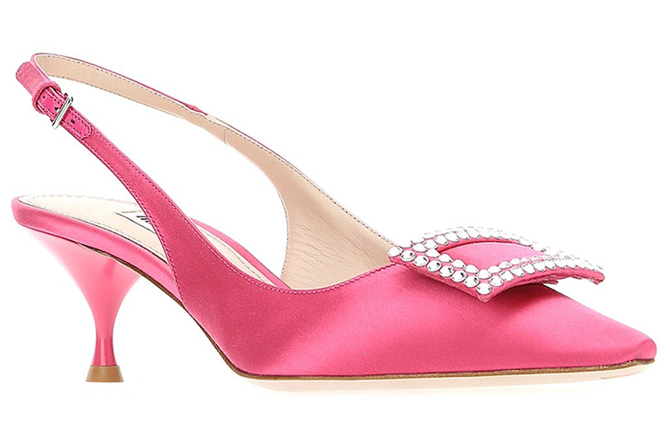 (W) MIU MIU Pointed Toe High Heels 'Fashionable Elegant Pink with Embellishments' 圖 3