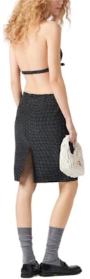 (W) ミウミウ 水玉柄 ハルタートップ ブラック MT1966-14H2-F057Z-S-OOO Shop (W) ミウミウ 水玉柄 ハルタートップ ブラック MT1966-14H2-F057Z-S-OOO