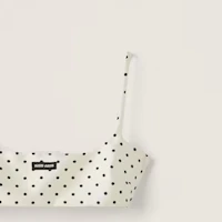 Sizing (Women) MIU MIU Polka Dot Logo Print Beige Camisole. MT1932-13U1-F0A72-S-232