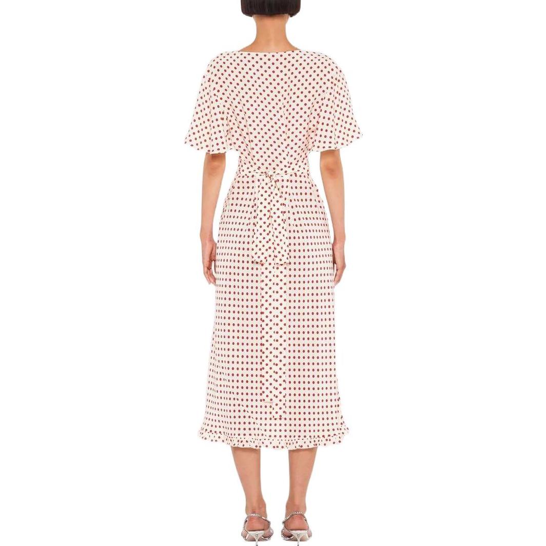 Shop (W) MIU MIU 波点印花短袖连衣裙 粉色 MF4507-10MB-F059I