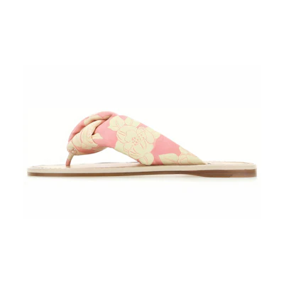 (W) MIU MIU Printed Nappa Leather Slide 'Pink Fashion'