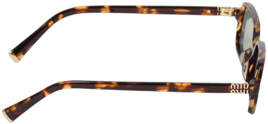 (W) 미우미우 사각형 토터스쉘 선글라스, 각인된 템플 디자인 SMU11ZEVAUC051 Shop (W) 미우미우 사각형 토터스쉘 선글라스, 각인된 템플 디자인 SMU11ZEVAUC051