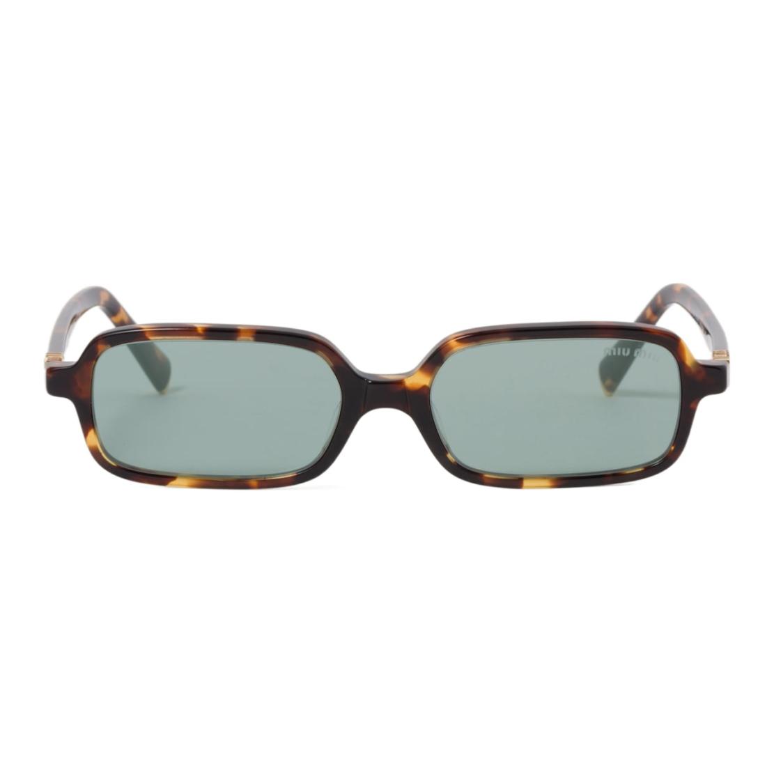 Purchase (W) 미우미우 사각형 토터스쉘 선글라스, 각인된 템플 디자인 SMU11ZEVAUC051