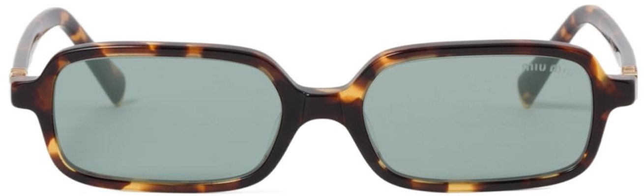 (W) 미우미우 사각형 토터스쉘 선글라스, 각인된 템플 디자인 SMU11ZEVAUC051 Purchase (W) 미우미우 사각형 토터스쉘 선글라스, 각인된 템플 디자인 SMU11ZEVAUC051